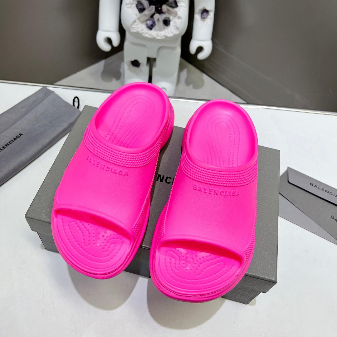 Balenciaga Women's Pool Crocs™ Slide Sandal In Pink - DopestKickz