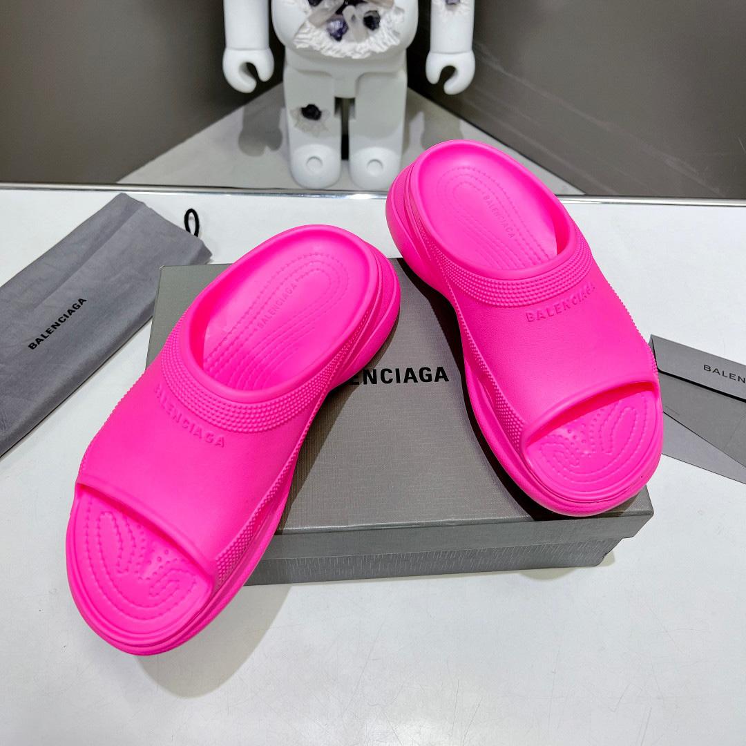 Balenciaga Women's Pool Crocs™ Slide Sandal In Pink - DopestKickz