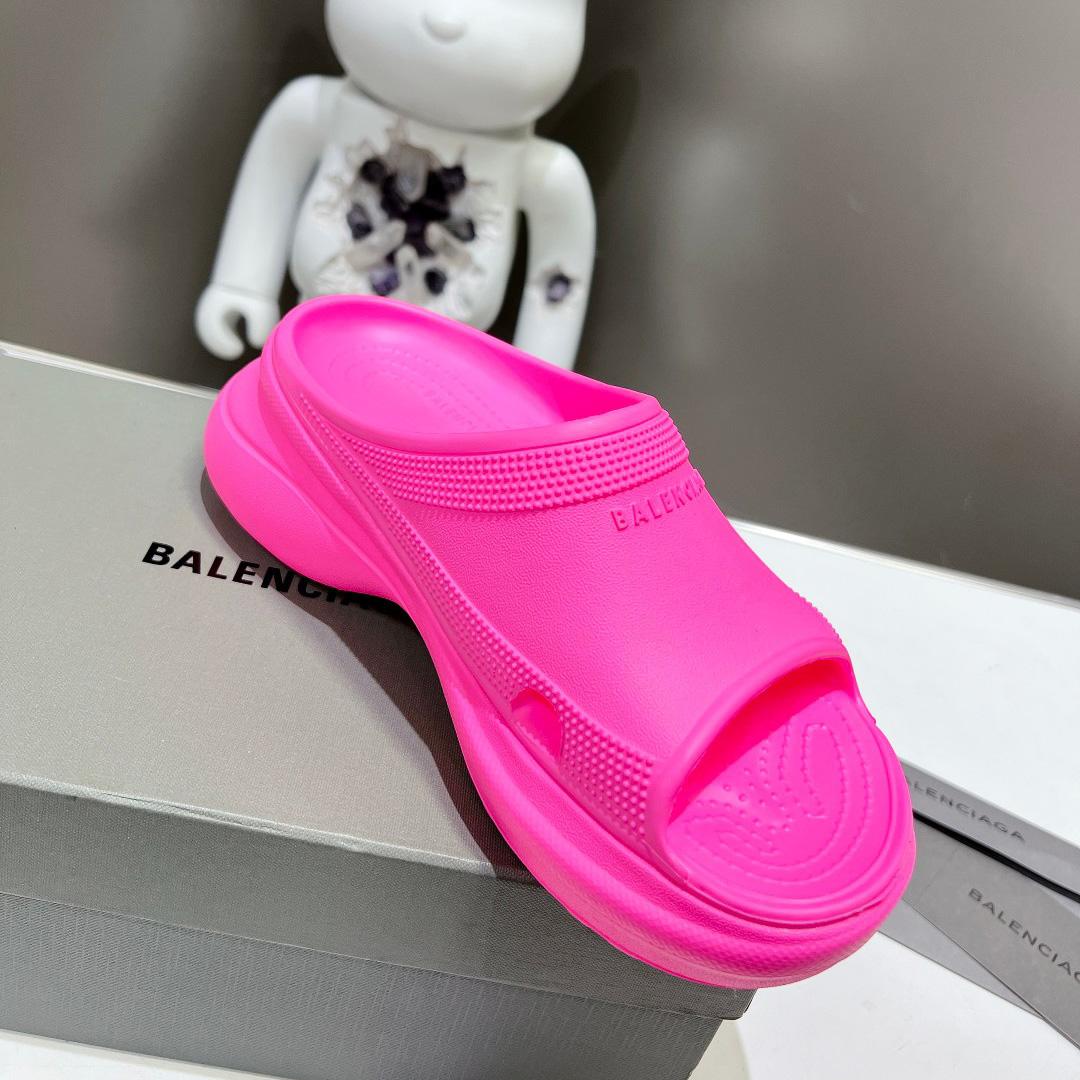 Balenciaga Women's Pool Crocs™ Slide Sandal In Pink - DopestKickz