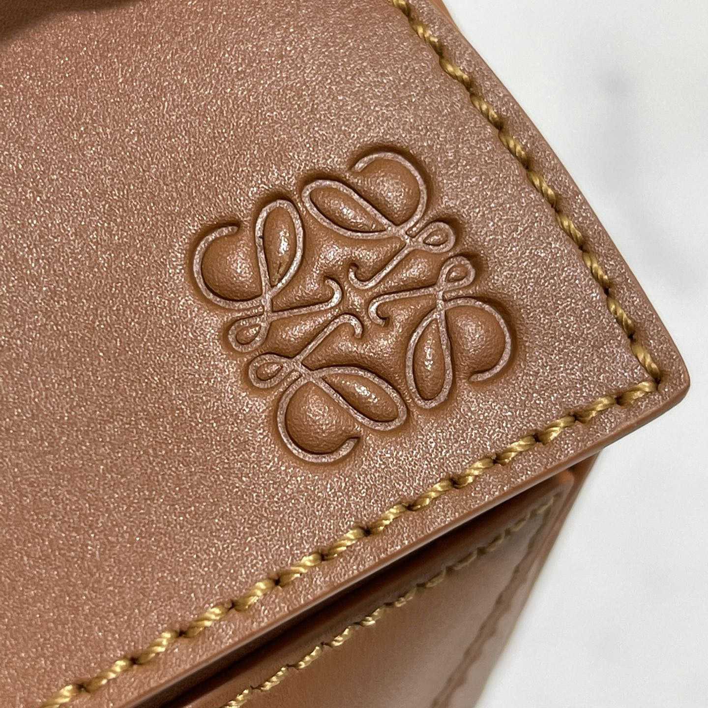 Loewe Calcifer Mini Puzzle Bag In Satin Calfskin And Crystal - DopestKickz