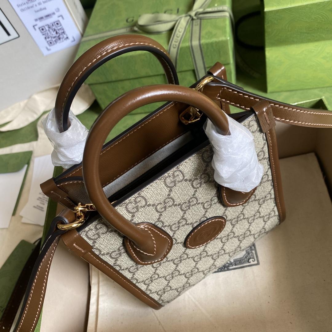 Gucci Mini Tote Bag With Interlocking G(16*20*7cm) - DopestKickz