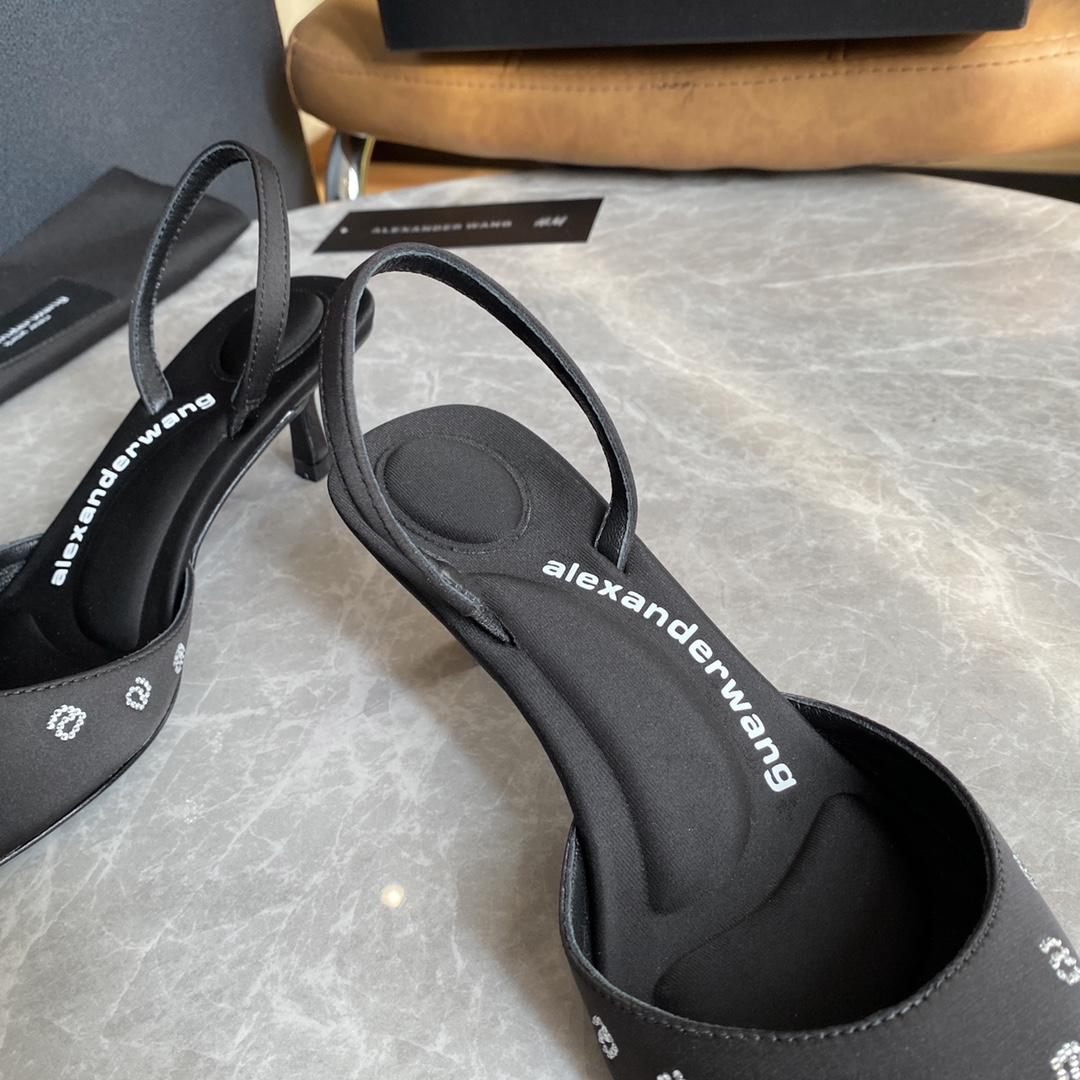 Alexander Wang Delphine 65 Slingback In Crystal Satin - DopestKickz