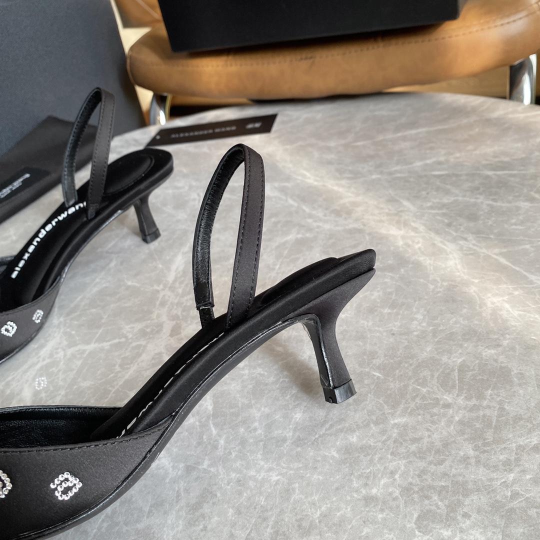 Alexander Wang Delphine 65 Slingback In Crystal Satin - DopestKickz