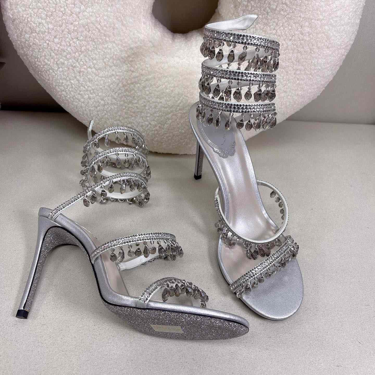 Rene Caovilla Elegant Evening Sandals Chandelier - DopestKickz