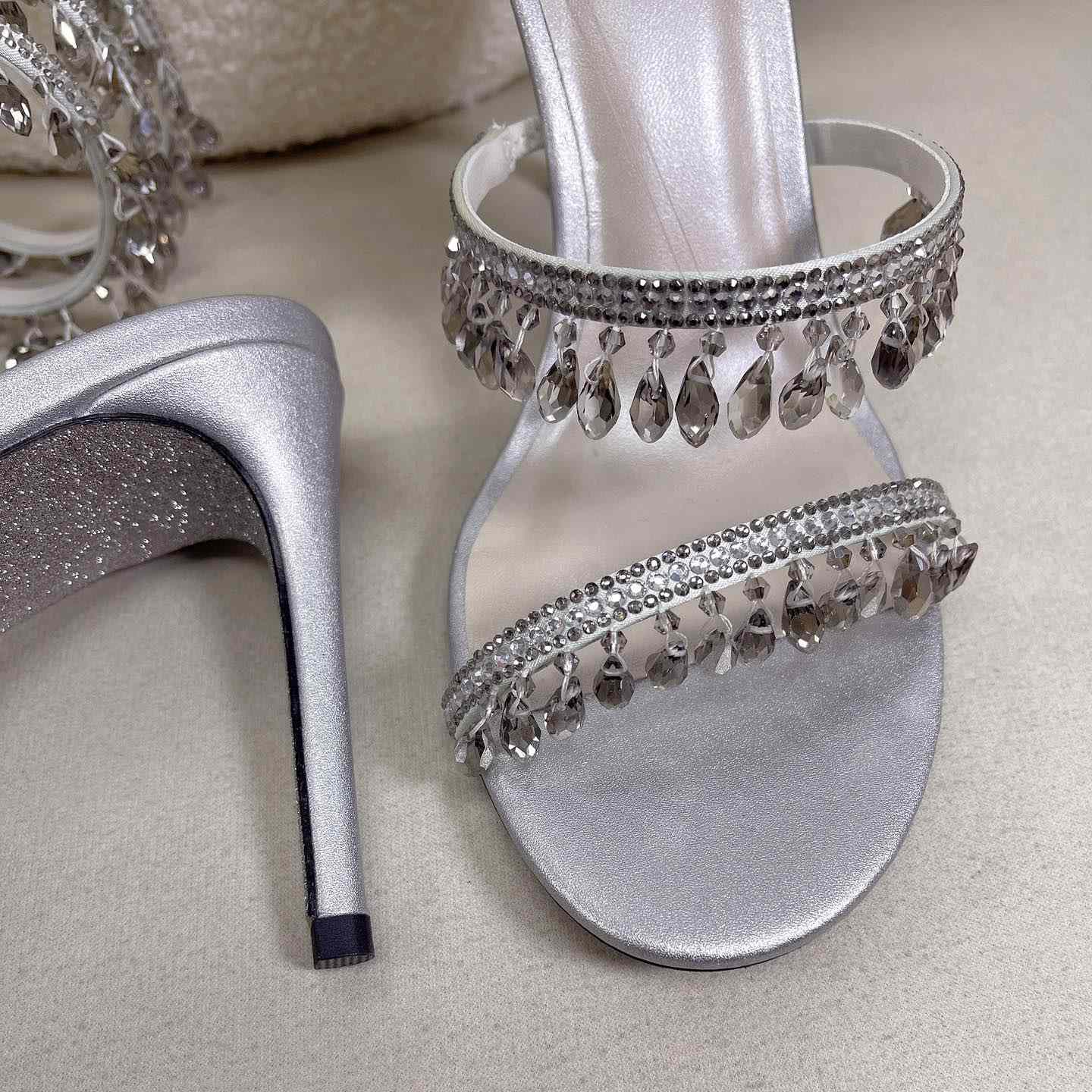 Rene Caovilla Elegant Evening Sandals Chandelier - DopestKickz