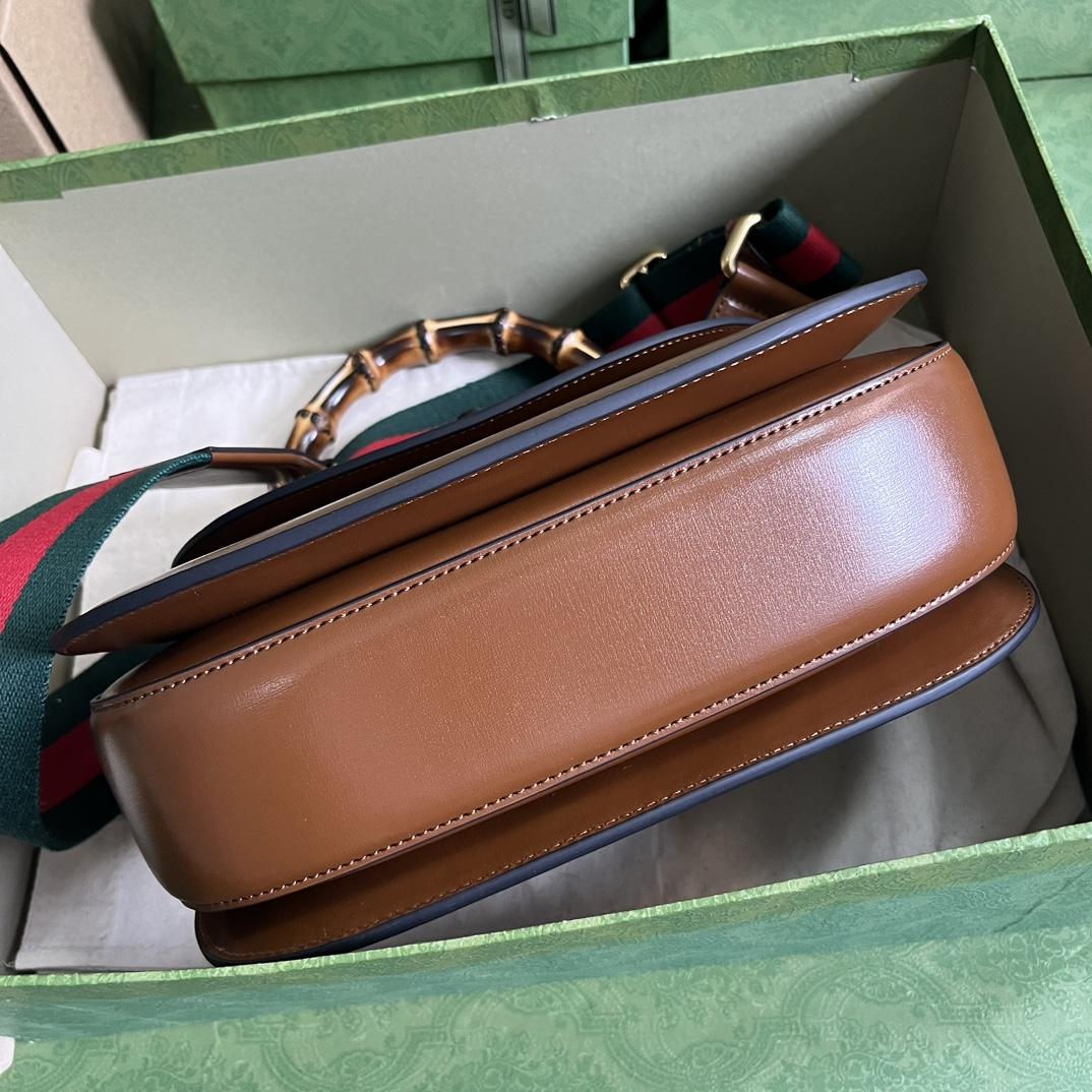 Gucci Bamboo 1947 Medium Top Handle Bag(26-17-9cm) - DopestKickz