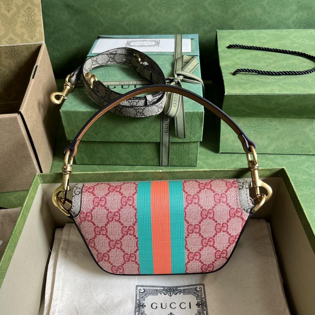 Gucci GG Top Handle Mini Bag With Web(13-18*10-4.5cm) - DopestKickz
