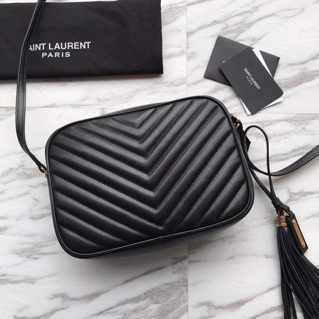 Saint Laurent Lou Matelassé Leather Camera Bag(23x16x6cm) - DopestKickz