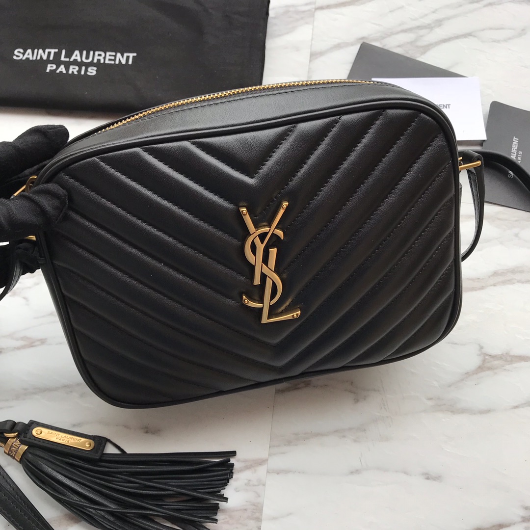 Saint Laurent Lou Matelassé Leather Camera Bag(23x16x6cm) - DopestKickz