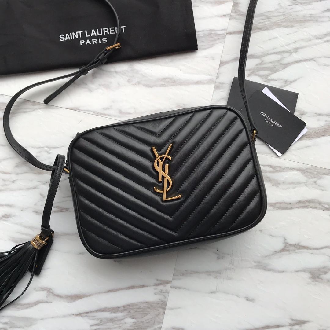 Saint Laurent Lou Matelassé Leather Camera Bag(23x16x6cm) - DopestKickz