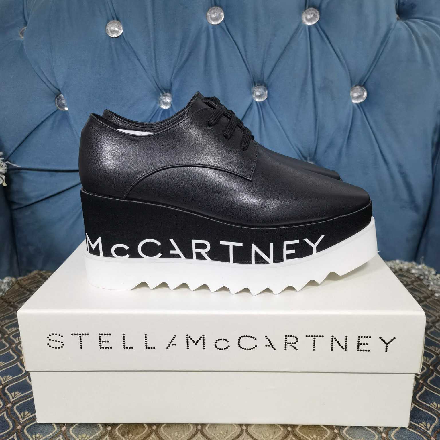 Stella Mccartney Elyse Logo Platform Shoes - DopestKickz