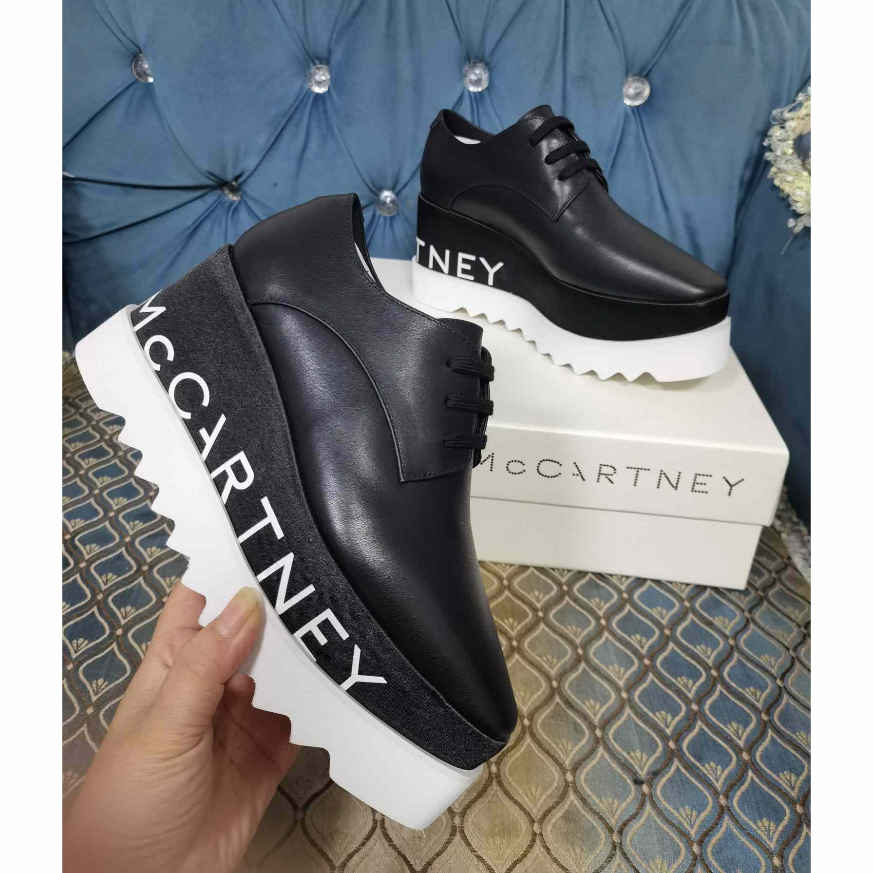 Stella Mccartney Elyse Logo Platform Shoes - DopestKickz