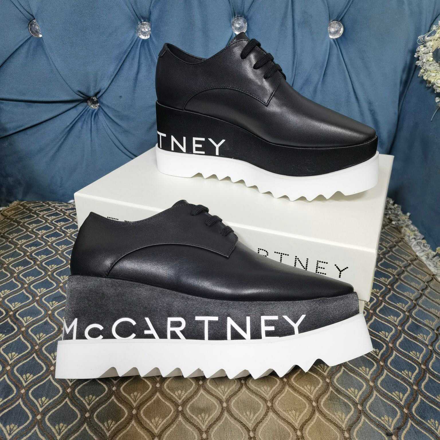 Stella Mccartney Elyse Logo Platform Shoes - DopestKickz