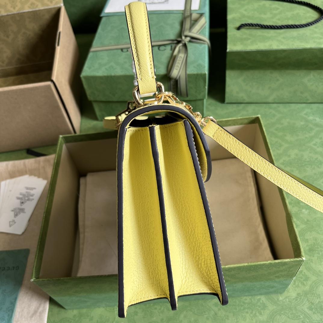 Gucci Ophidia Jumbo GG Top Handle Bag(25-17.5-7cm) - DopestKickz