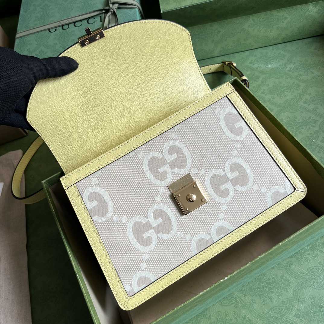 Gucci Ophidia Jumbo GG Top Handle Bag(25-17.5-7cm) - DopestKickz