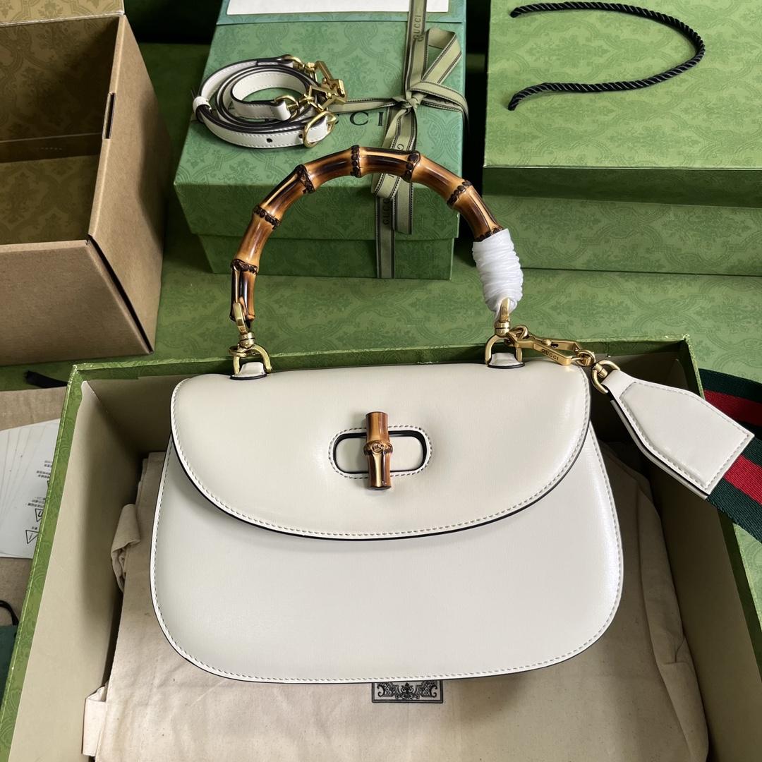 Gucci Bamboo 1947 Medium Bag(26-17-9cm) - DopestKickz