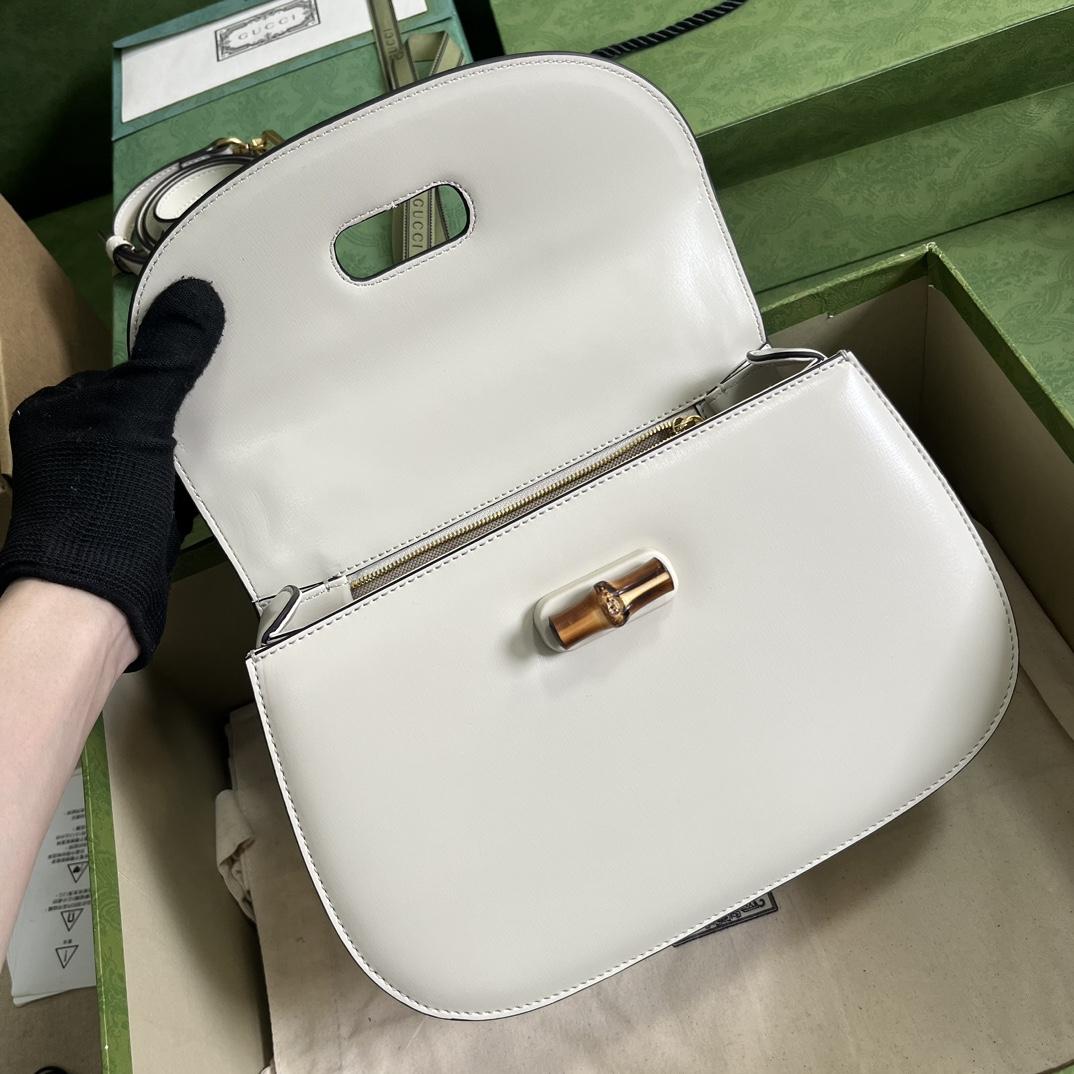 Gucci Bamboo 1947 Medium Bag(26-17-9cm) - DopestKickz