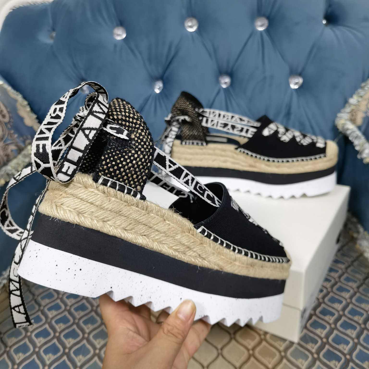 Stella Mccartney Gaia Platform Espadrilles - DopestKickz