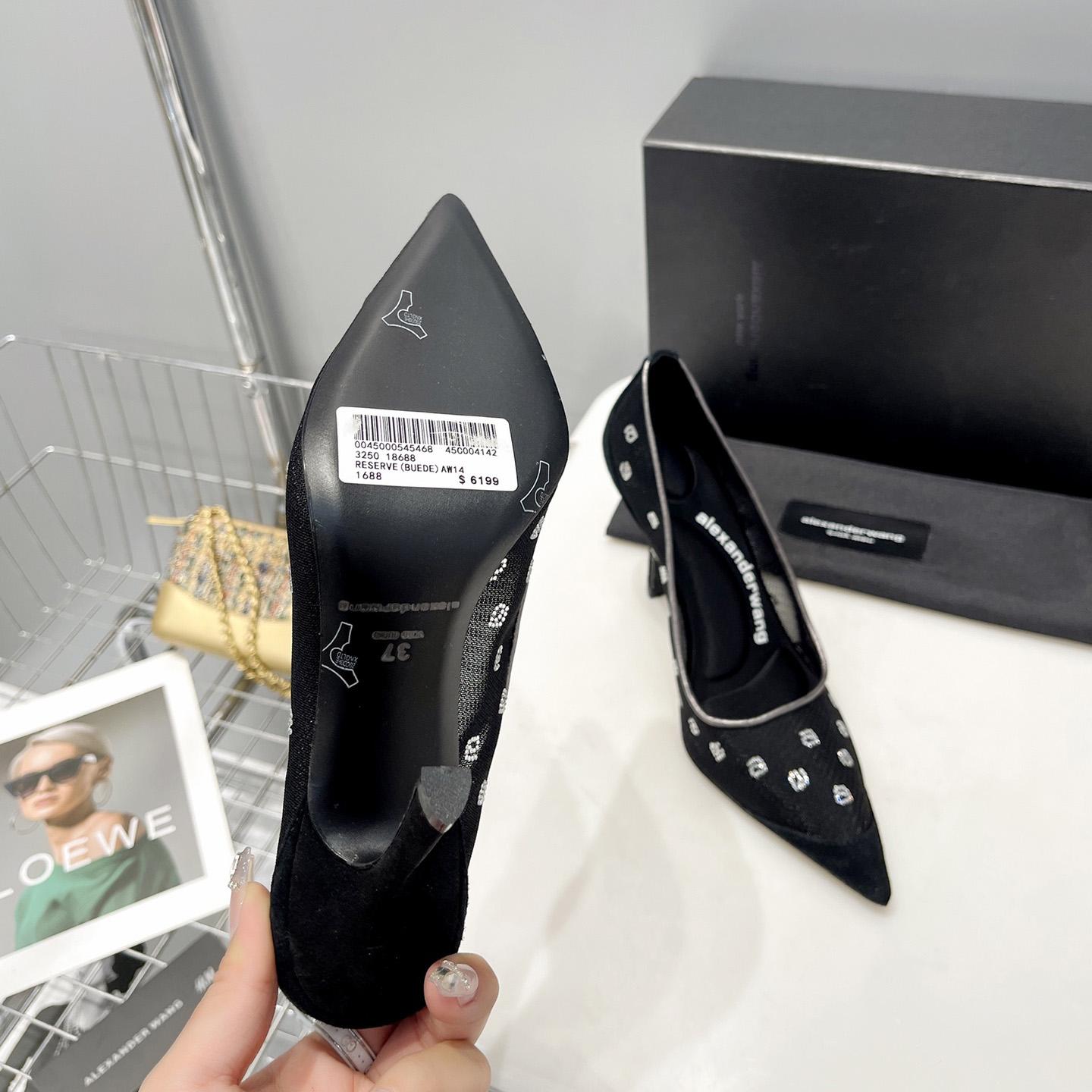 Alexander Wang Delphine 105 Pump In Mesh/Crystal - DopestKickz