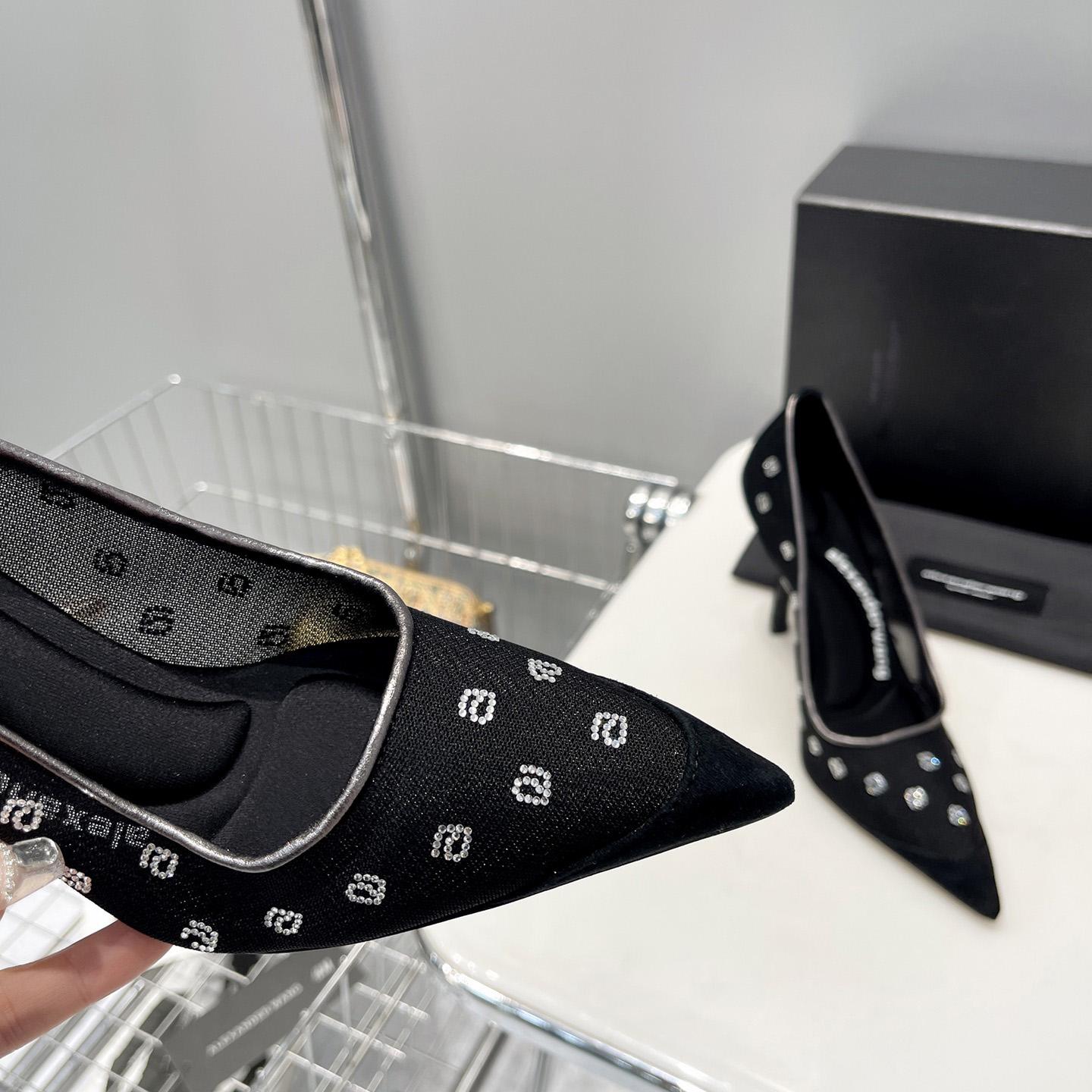 Alexander Wang Delphine 105 Pump In Mesh/Crystal - DopestKickz