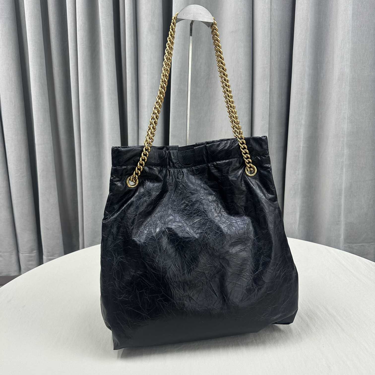 Balenciaga Women's Crush Medium Tote Bag In Black(39-46-14cm) - DopestKickz