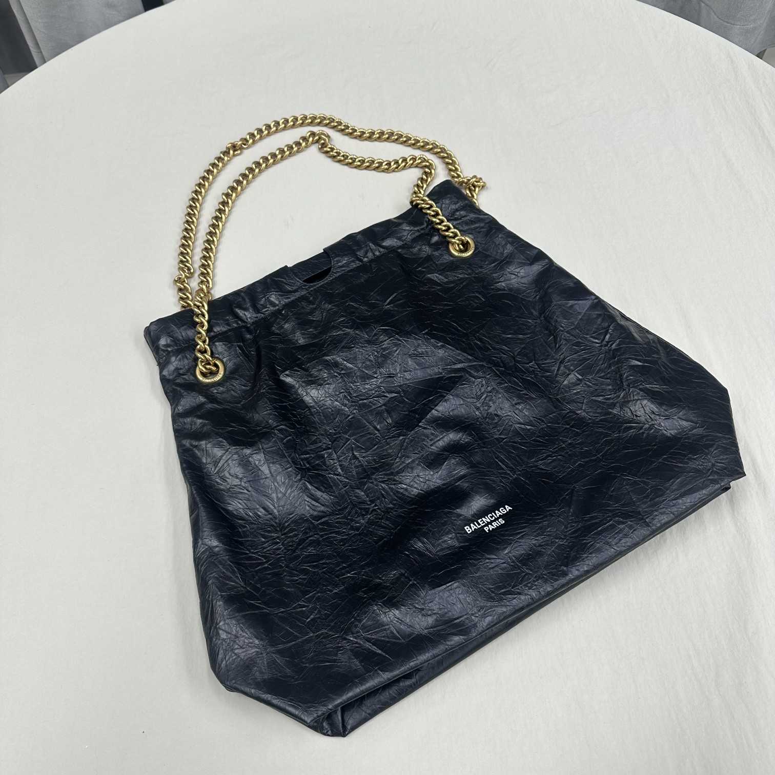 Balenciaga Women's Crush Medium Tote Bag In Black(39-46-14cm) - DopestKickz