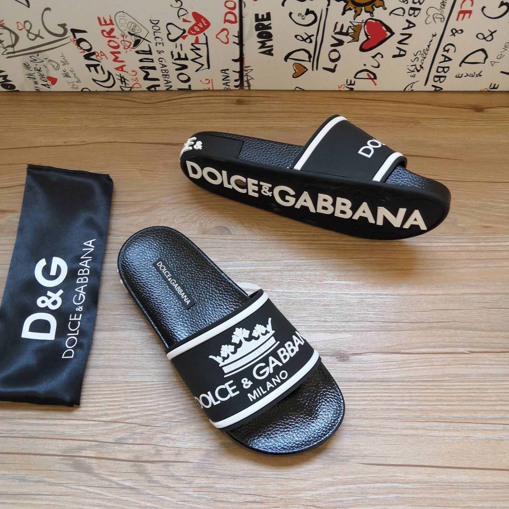 Dolce & Gabbana Logo Slides - DopestKickz
