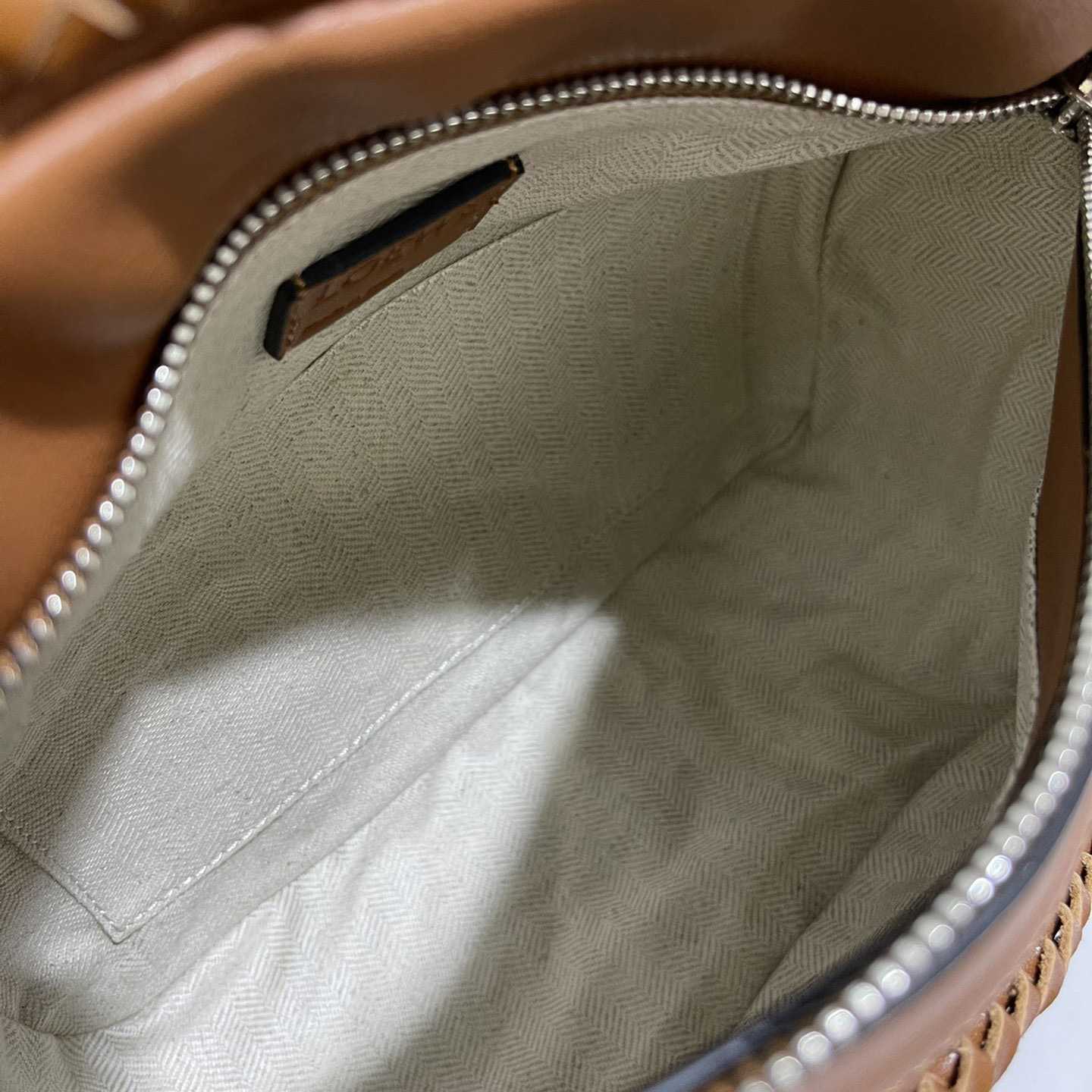 Loewe Women's Brown Puzzle Woven Small Bag(24*16.5*10cm) - DopestKickz