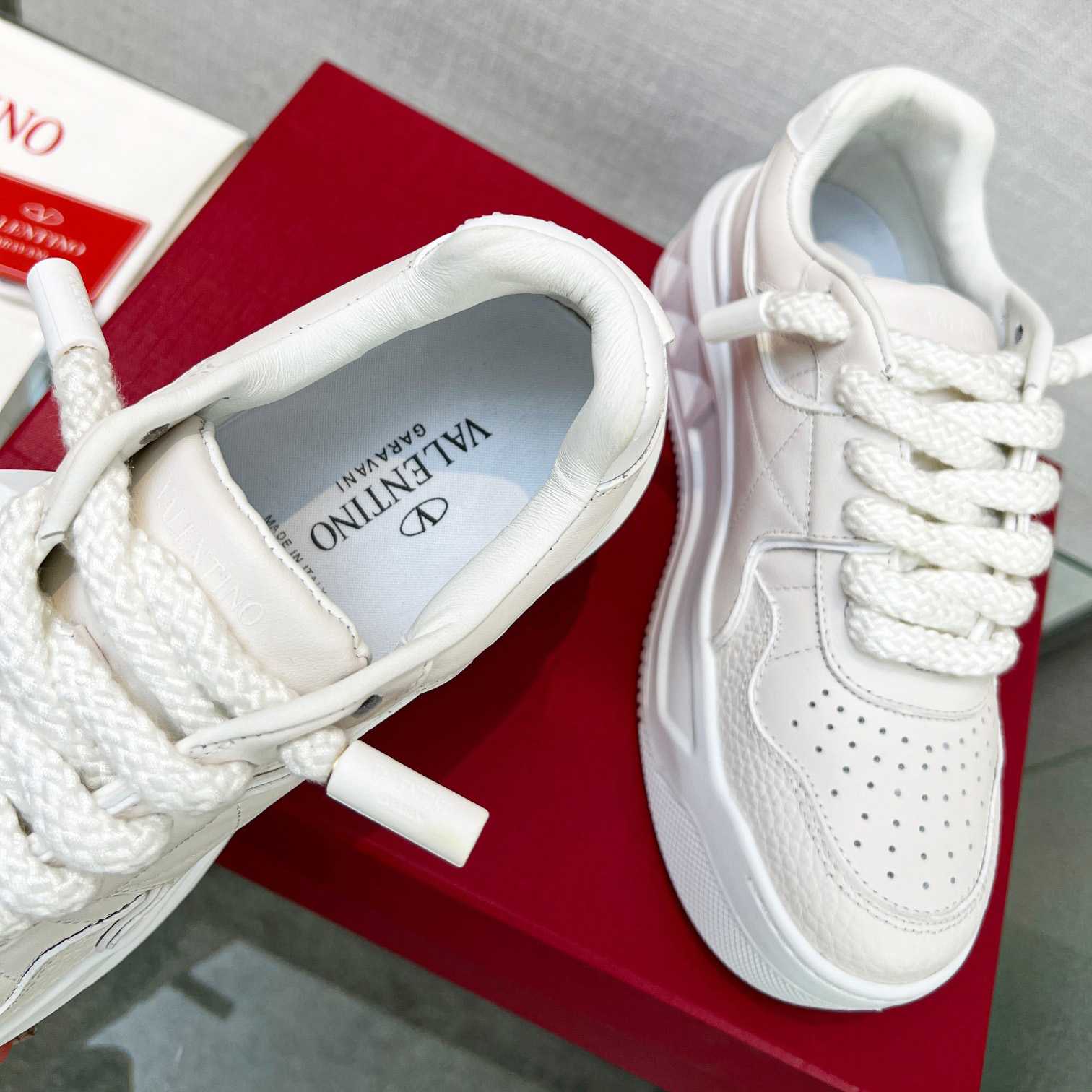 Valenti One Stud XL Nappa Leather Low-Top Sneaker - DopestKickz