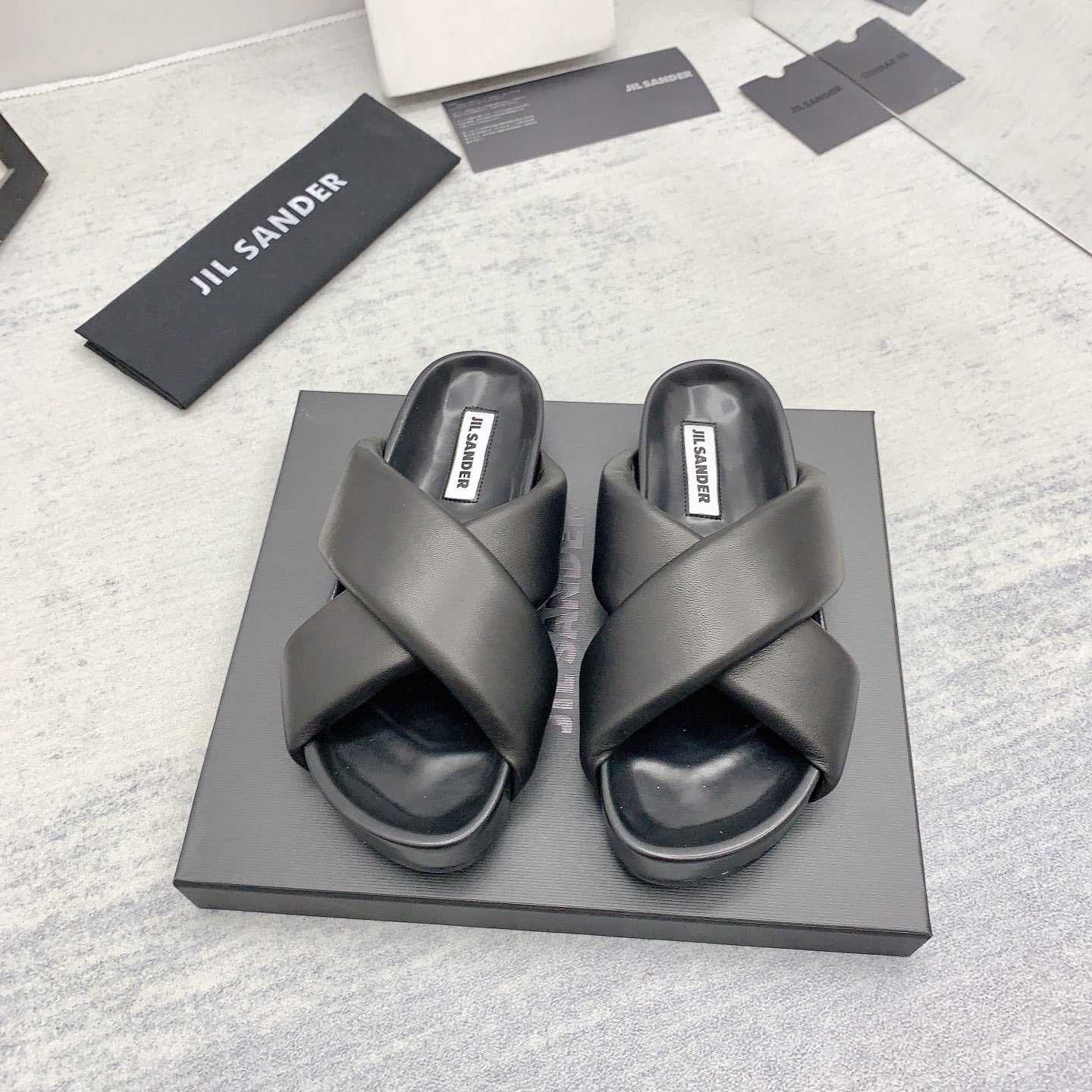 JIl Sander Padded Slides - DopestKickz