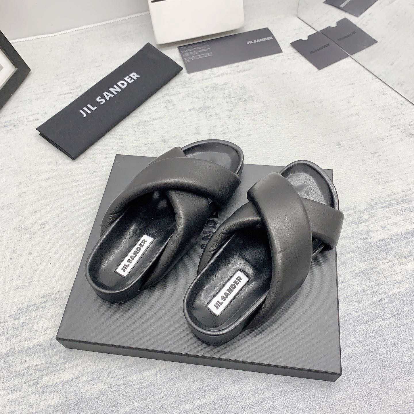 JIl Sander Padded Slides - DopestKickz