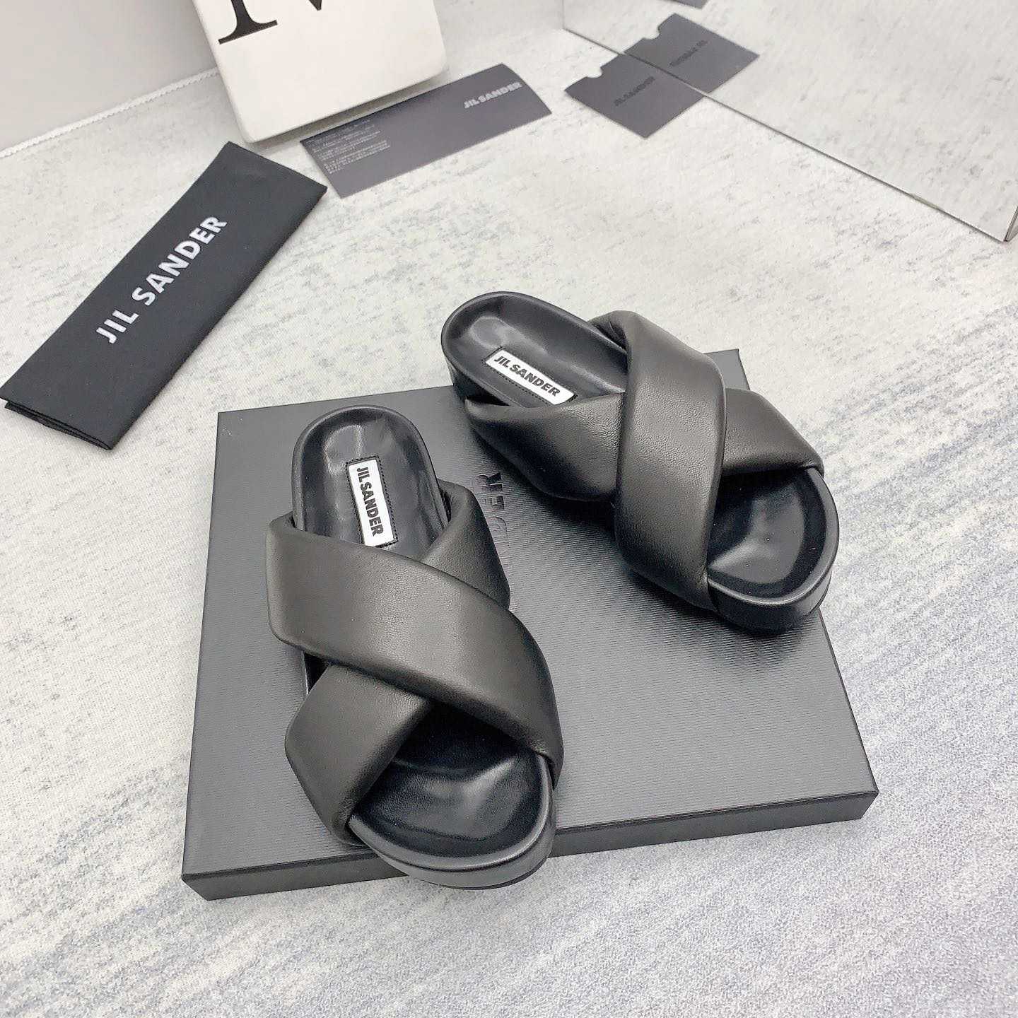 JIl Sander Padded Slides - DopestKickz