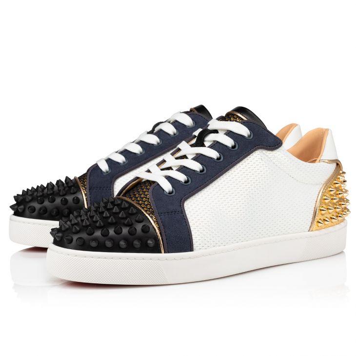 Christian Louboutin Seavaste 2 Low-Top Sneakers - King fabric And Spikes - Multicolor - DopestKickz