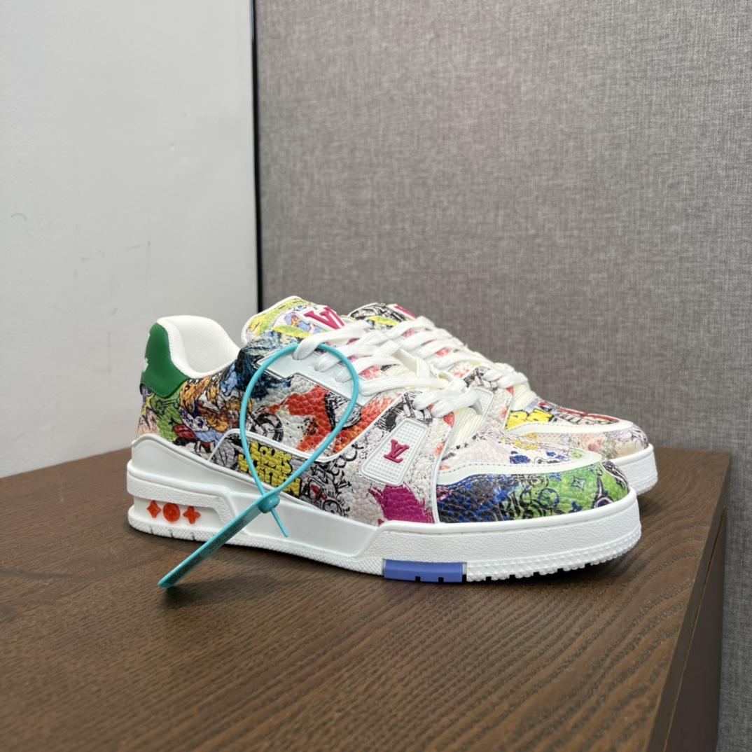 Louis Vuitton LV Trainer Sneaker     - DopestKickz