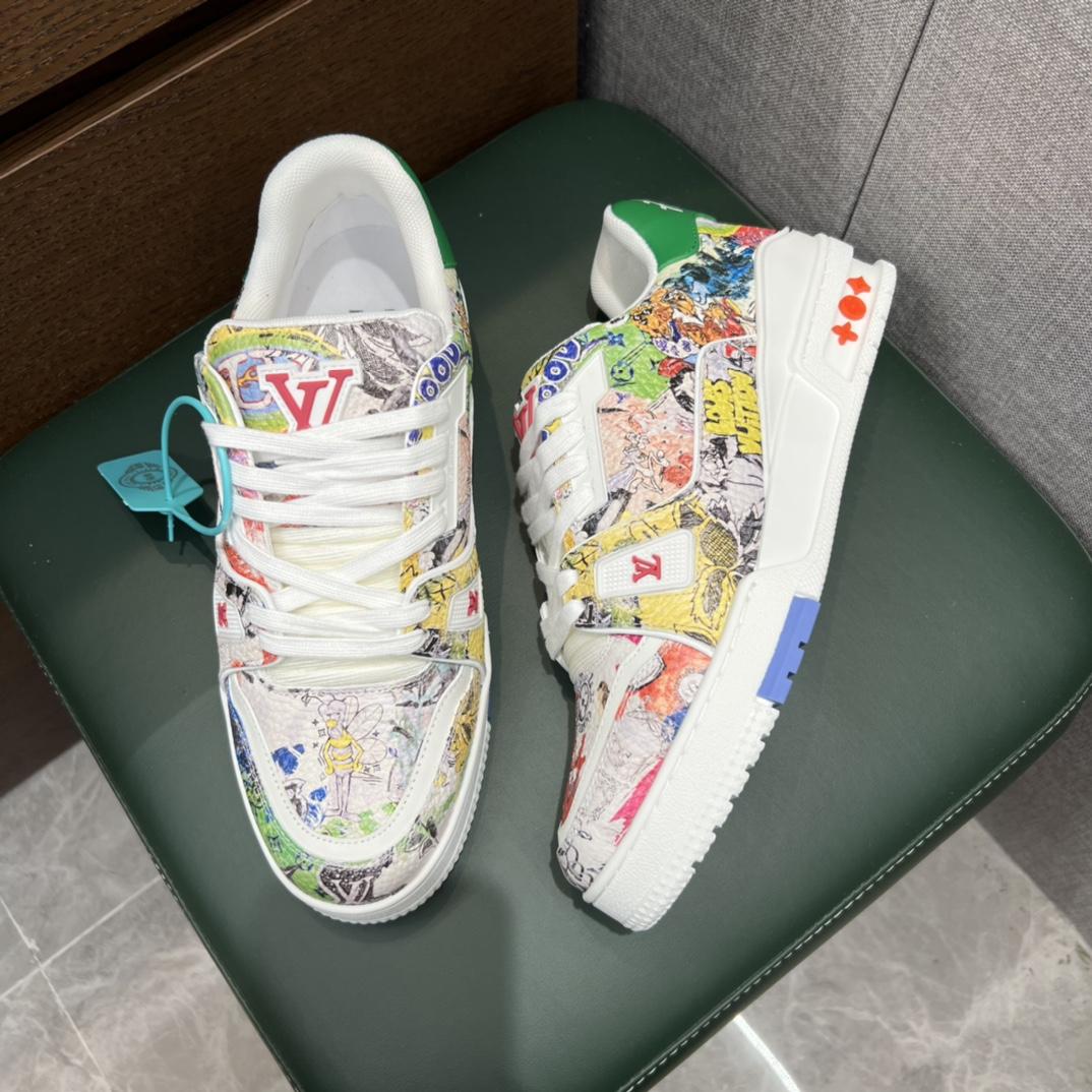 Louis Vuitton LV Trainer Sneaker     - DopestKickz