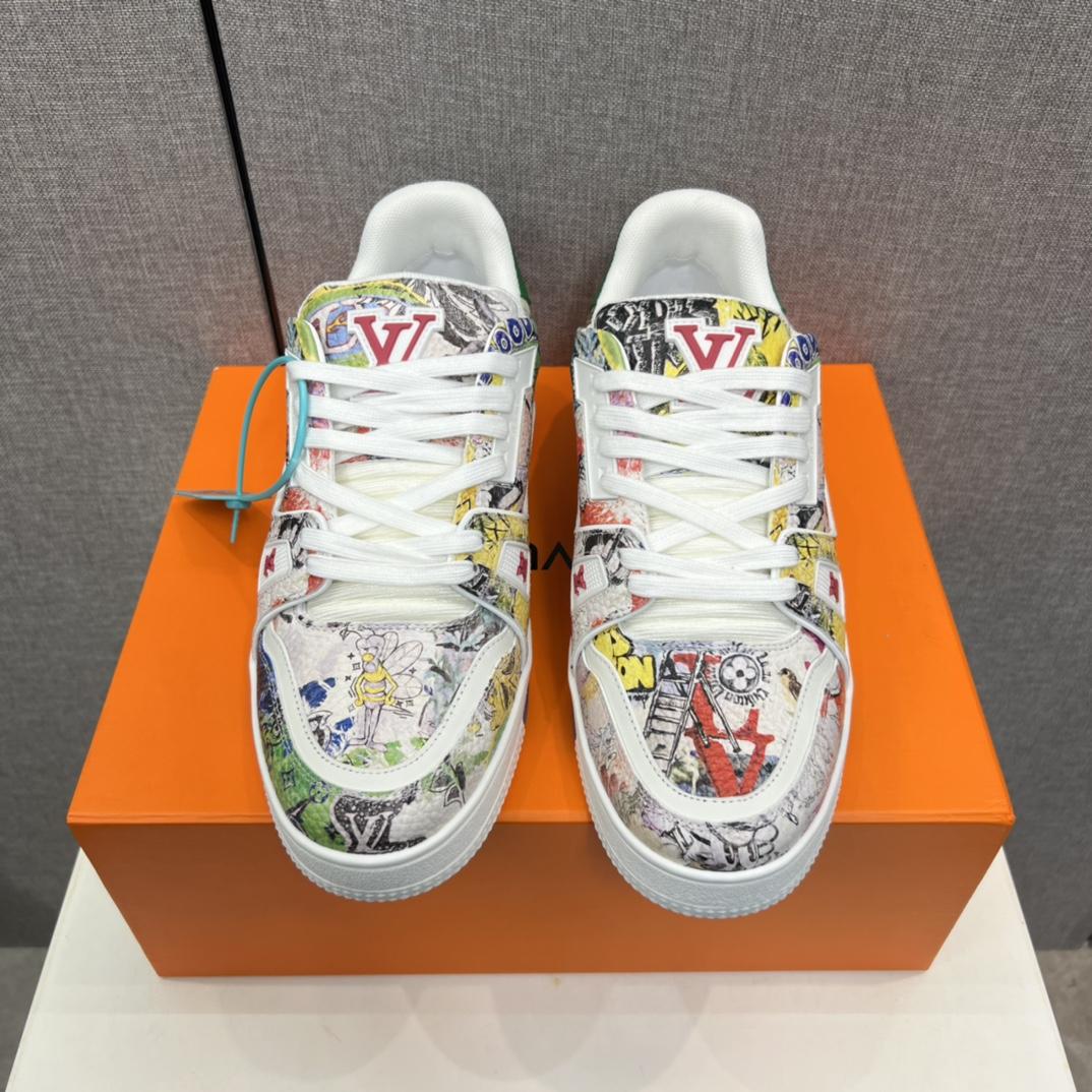 Louis Vuitton LV Trainer Sneaker     - DopestKickz
