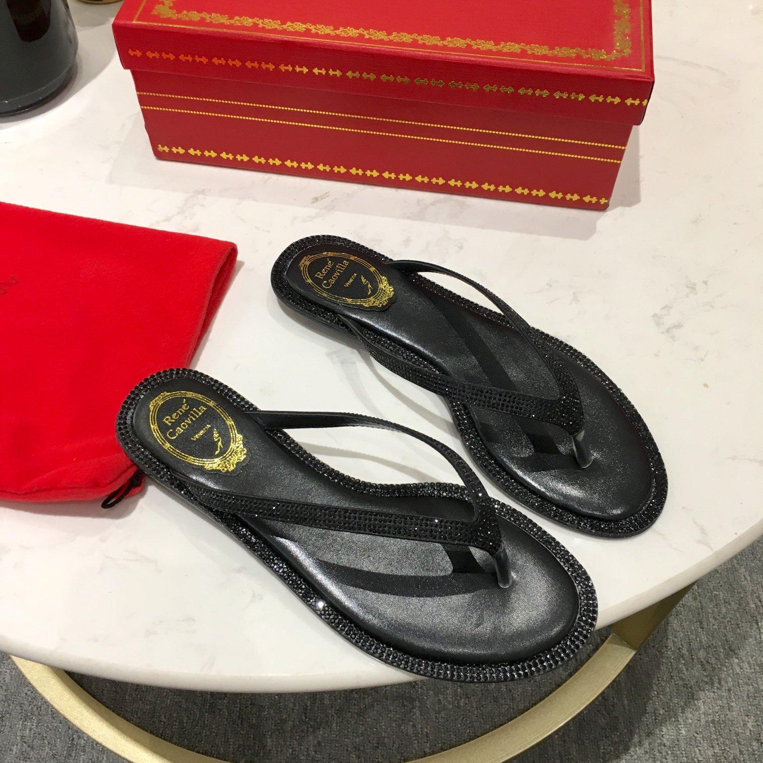 Rene Caovilla Diana Crystal Beige Flip-Flop 10 - DopestKickz