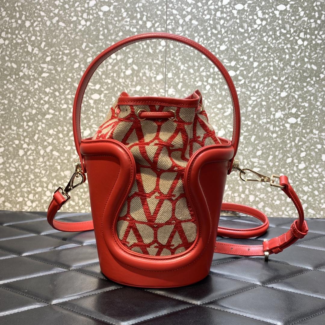 Valenti Le Cinquième Toile Iconographe Bucket Bag - DopestKickz