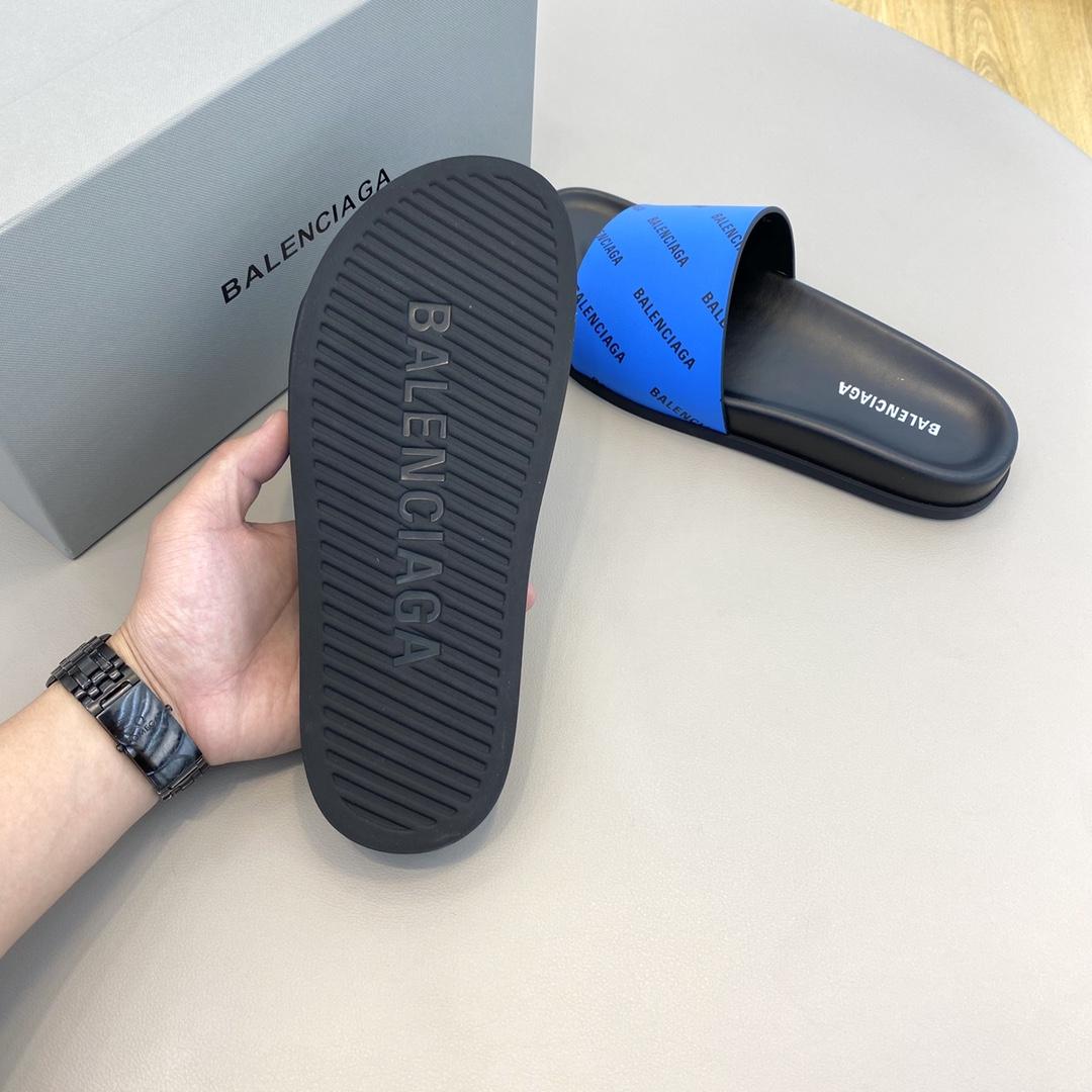 Balenciaga Logo Slide Sandal  - DopestKickz