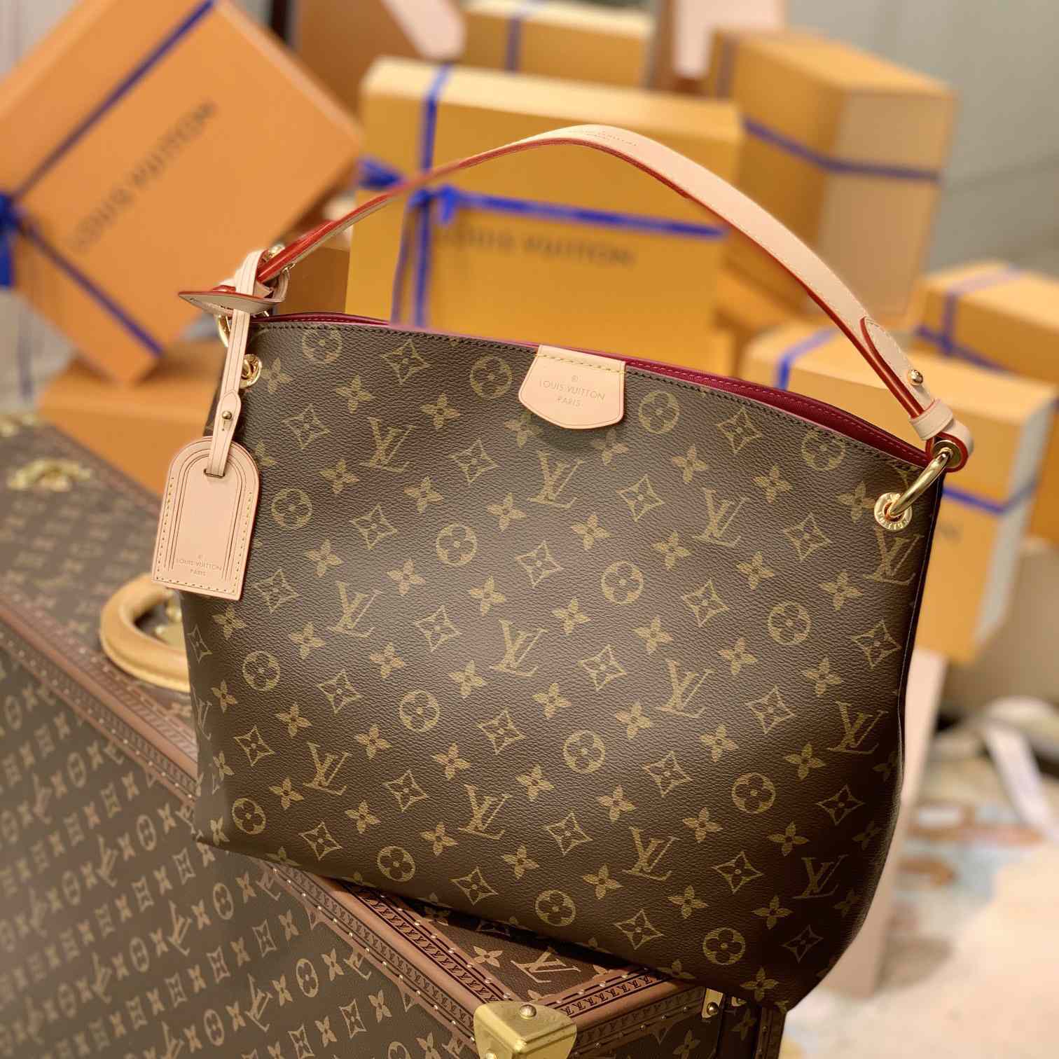 Louis Vuitton Graceful PM(35-30-11cm)  M43700 - DopestKickz
