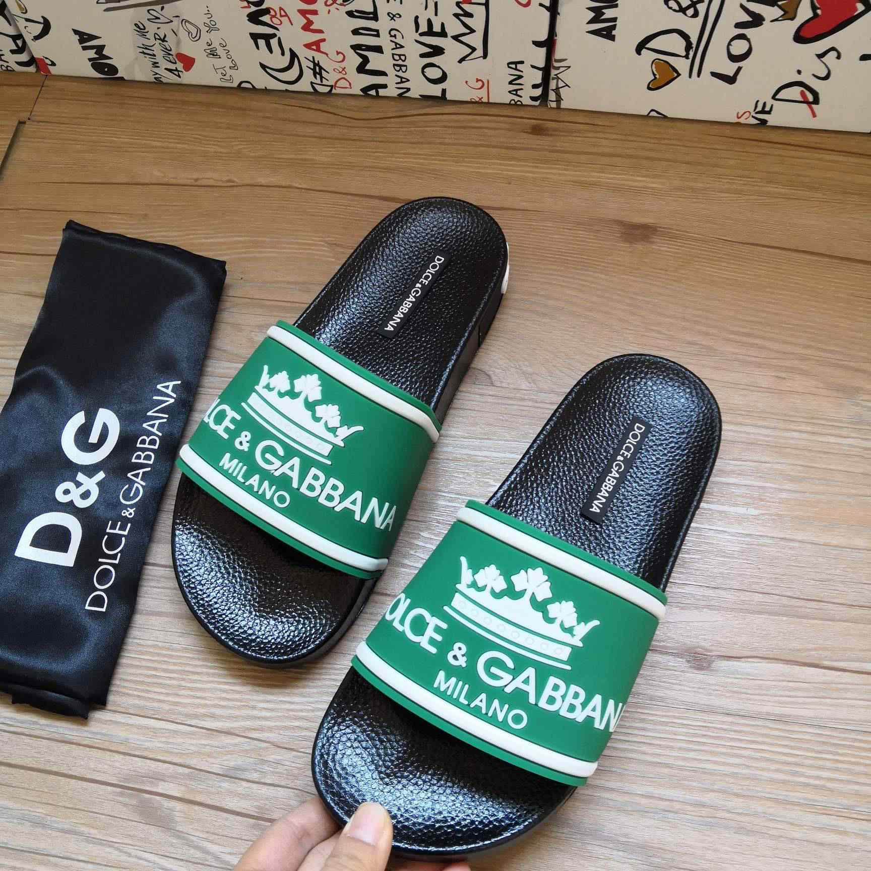 Dolce & Gabbana Logo Slides - DopestKickz