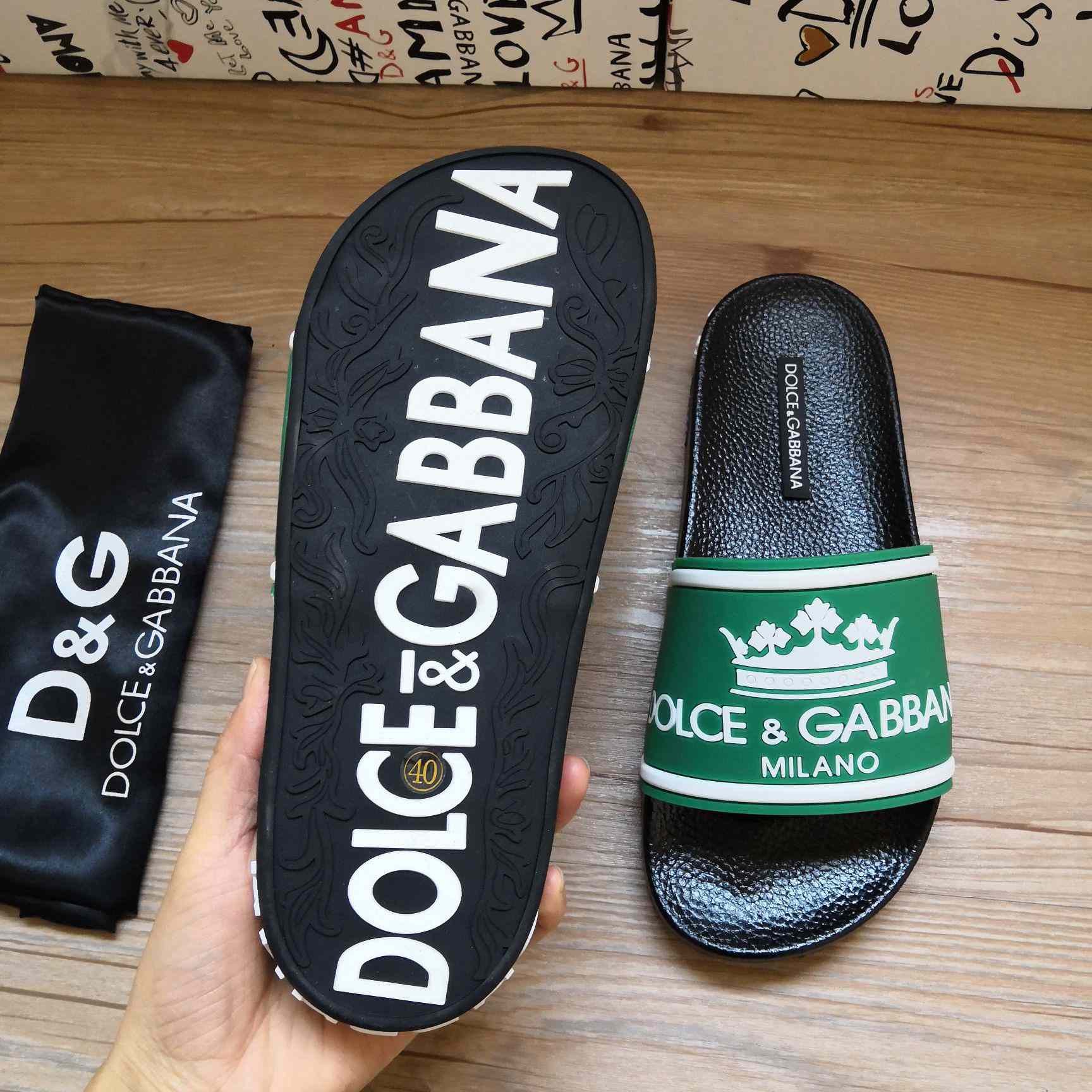 Dolce & Gabbana Logo Slides - DopestKickz