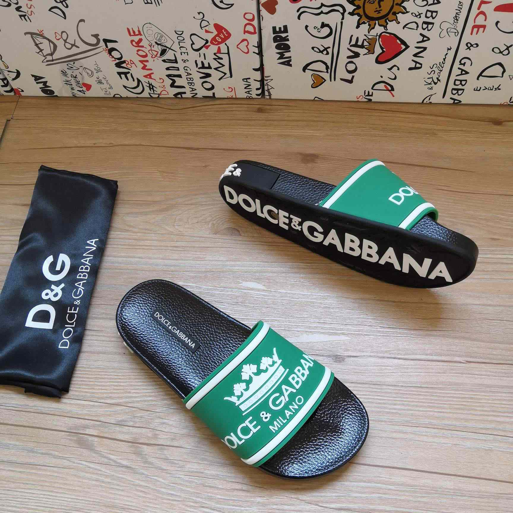 Dolce & Gabbana Logo Slides - DopestKickz