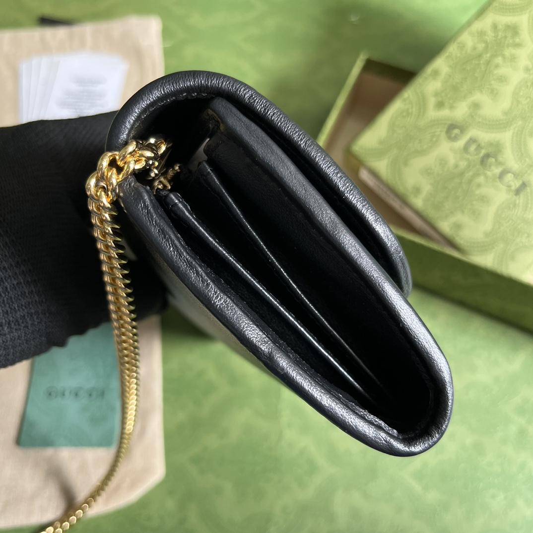 Gucci Blondie Continental Chain Wallet(21x10.5cm) - DopestKickz