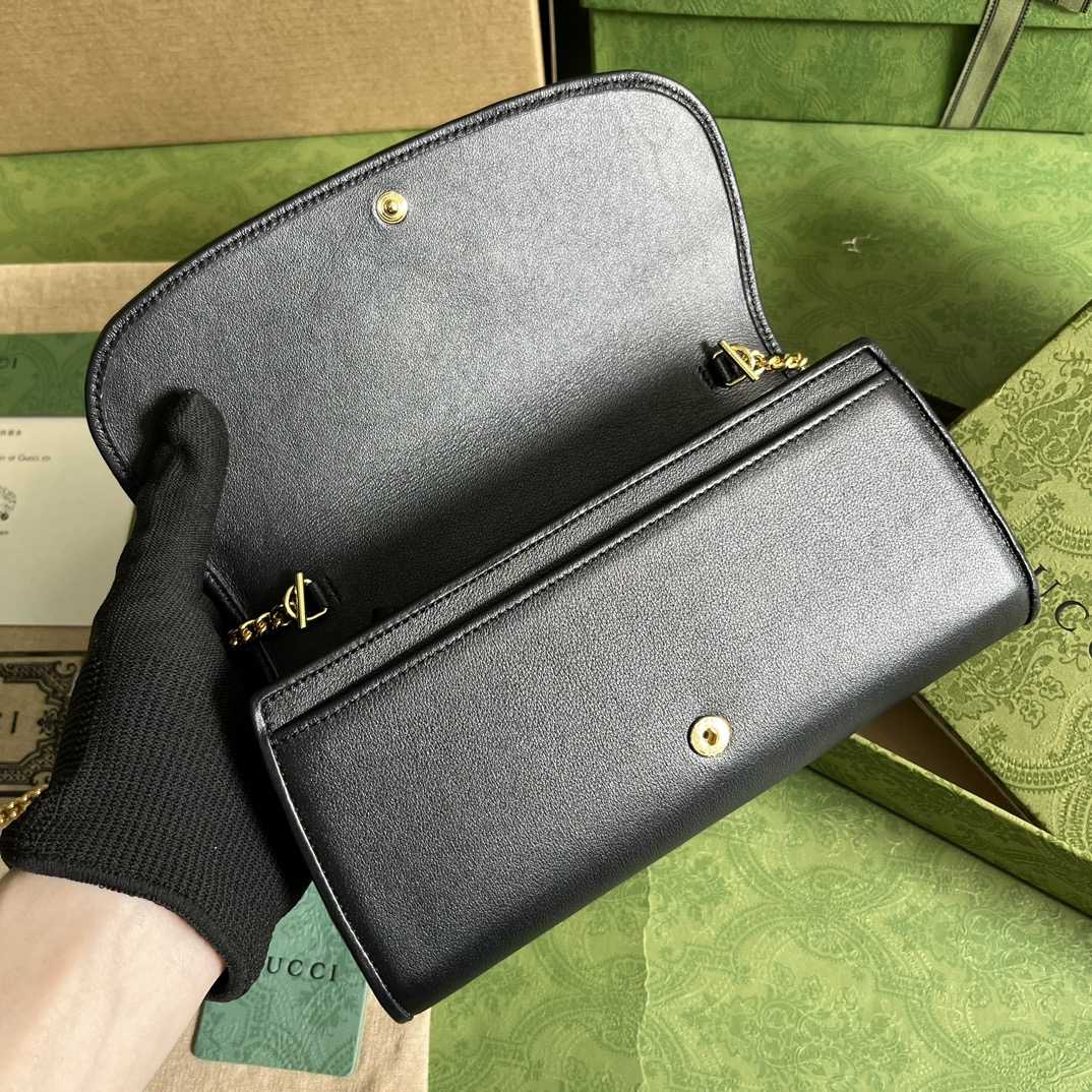 Gucci Blondie Continental Chain Wallet(21x10.5cm) - DopestKickz