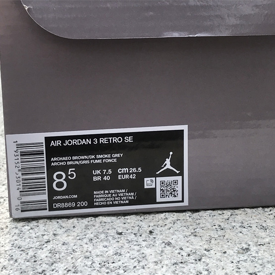 Air Jordan 3 Winterized “Archaeo Brown” Basketball Shoes     DR8869-200 - DopestKickz