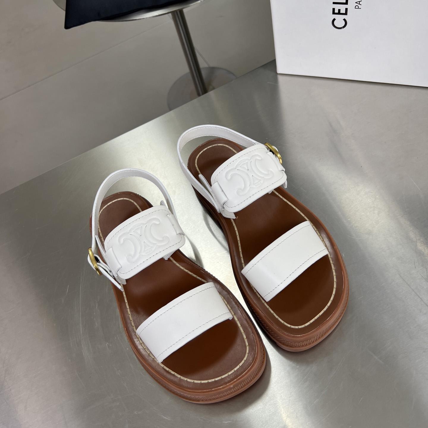 Celine Clea Triomphe Sandal In Vegetable - DopestKickz