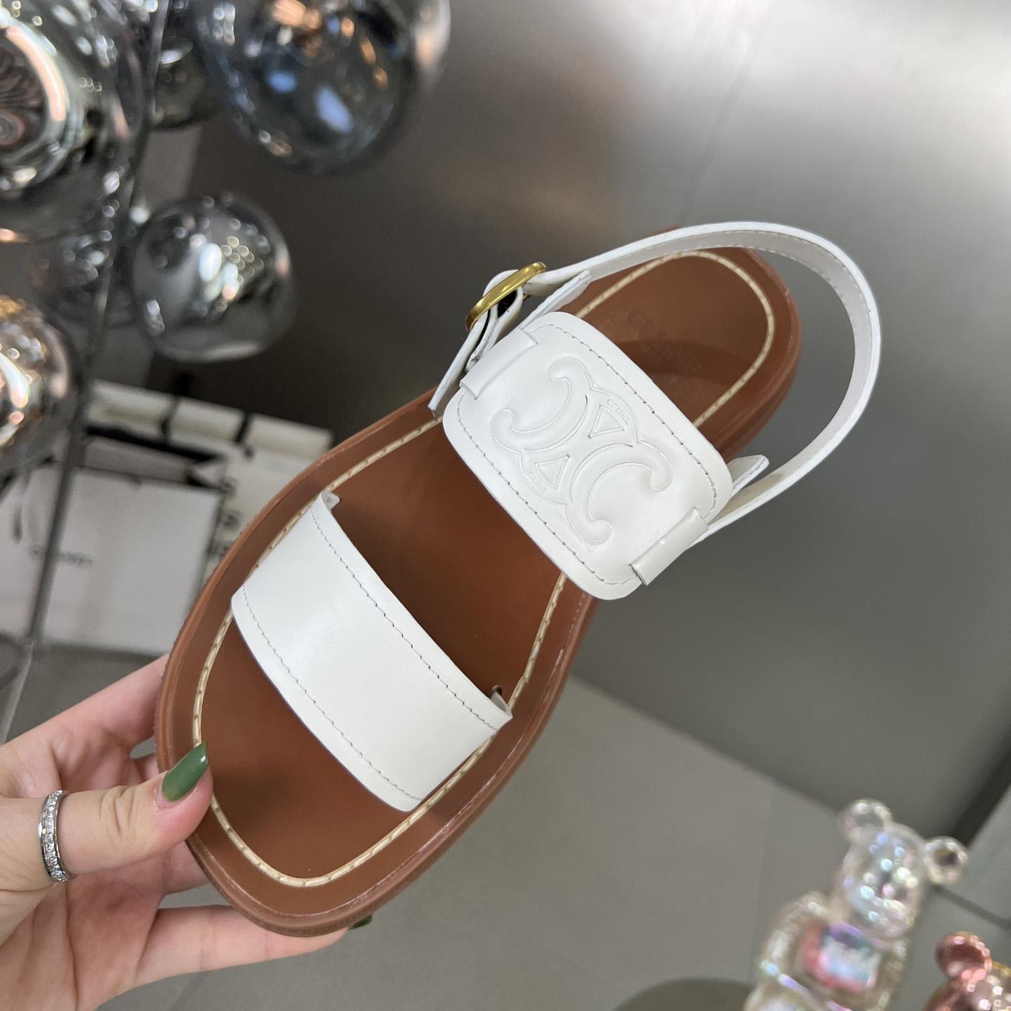 Celine Clea Triomphe Sandal In Vegetable - DopestKickz