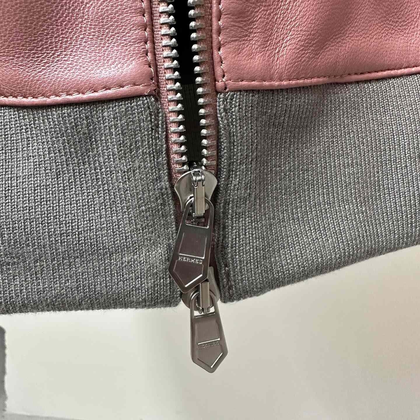 Hermes Jacket In Pink Calfskin - DopestKickz