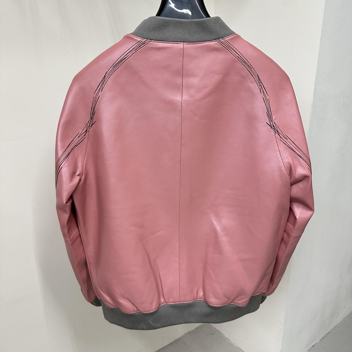 Hermes Jacket In Pink Calfskin - DopestKickz